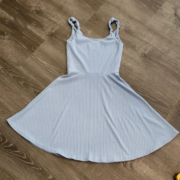 AQUA A-line Ribbed Knit Dress - Picture 7 of 8